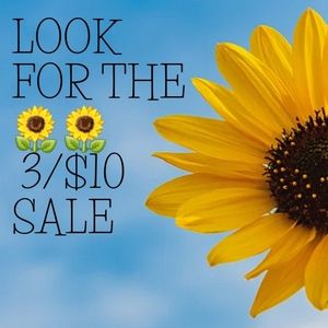Check my Closet 🌻🌻 3/$10 SALE!!